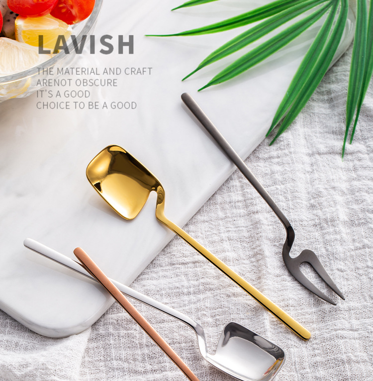 Stainless Steel Fruit Fork 304 Coffee Spoon Japanese Ice Spoon Ice Cream Ice-Cream Spoon Hanging Mug Spoon Stainless Steel Fruit Fork 304 Coffee Spoon Japanese Ice Spoon Ice Cream Ice-Cream Spoon Hanging Mug Spoon
