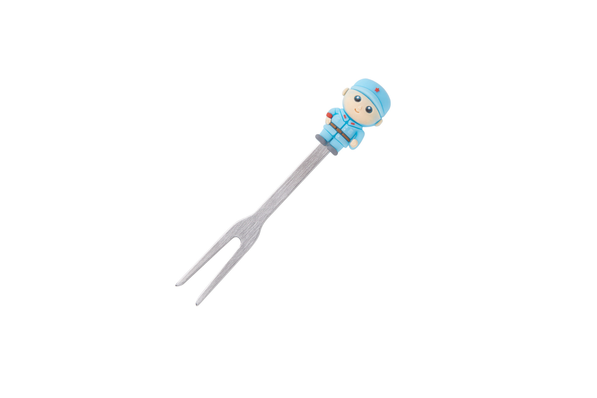 Creative Cartoon Red Army Stainless Steel Fruit Fork Set 6 Assembly Base Ceramic Fruit Fork Creative Cartoon Red Army Stainless Steel Fruit Fork Set 6 Assembly Base Ceramic Fruit Fork