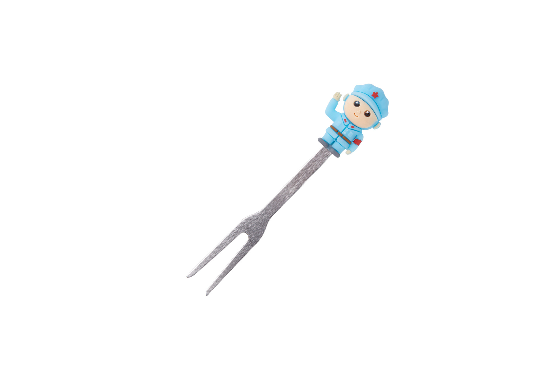 Creative Cartoon Red Army Stainless Steel Fruit Fork Set 6 Assembly Base Ceramic Fruit Fork Creative Cartoon Red Army Stainless Steel Fruit Fork Set 6 Assembly Base Ceramic Fruit Fork