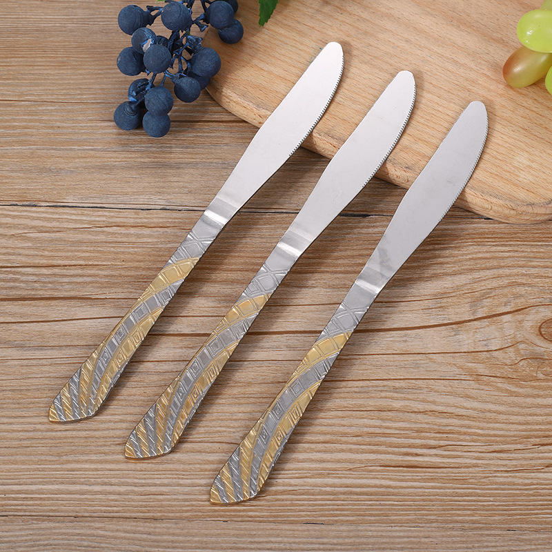 Stainless Steel Spoon Knife and Fork Tableware Full Set Hotel Western Tableware Factory Direct Sales Personalized Patterns Knife and Fork Gift Stainless Steel Spoon Knife and Fork Tableware Full Set Hotel Western Tableware Factory Direct Sales Personalized Patterns Knife and Fork Gift
