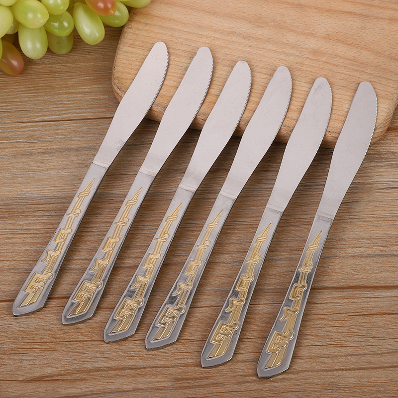 Stainless-Steel Knife and Fork Set Steak Knife and Fork Tableware Western Food Knife and Fork Factory Direct Sales Personalized Gift
