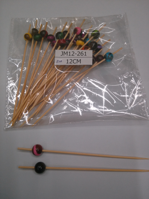 Creative checking fruit dessert fork bamboo fruit no paint protection