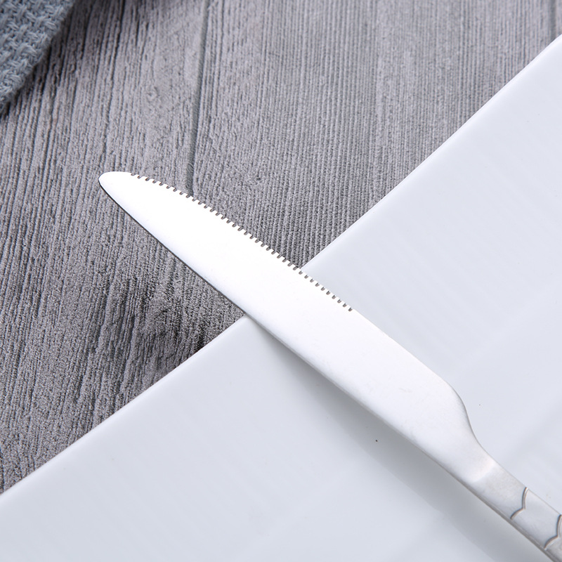 Western tableware stainless steel polished Western creative European steak knife fork spoon set of four tableware