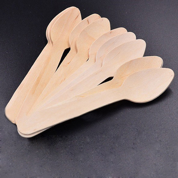 Birch disposable wooden spoon knife and fork factory direct Birch disposable wooden spoon knife and fork factory direct
