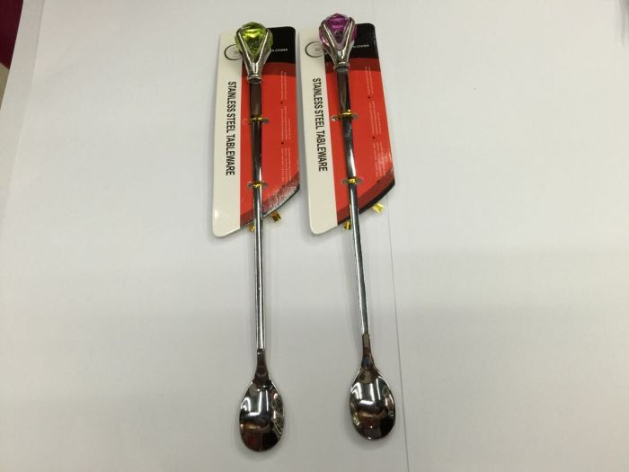 Diamond Fork Spoon set creative cute fruit fork individual Dessert spoon spoon a fork plastic tableware Diamond Fork Spoon set creative cute fruit fork individual Dessert spoon spoon a fork plastic tableware