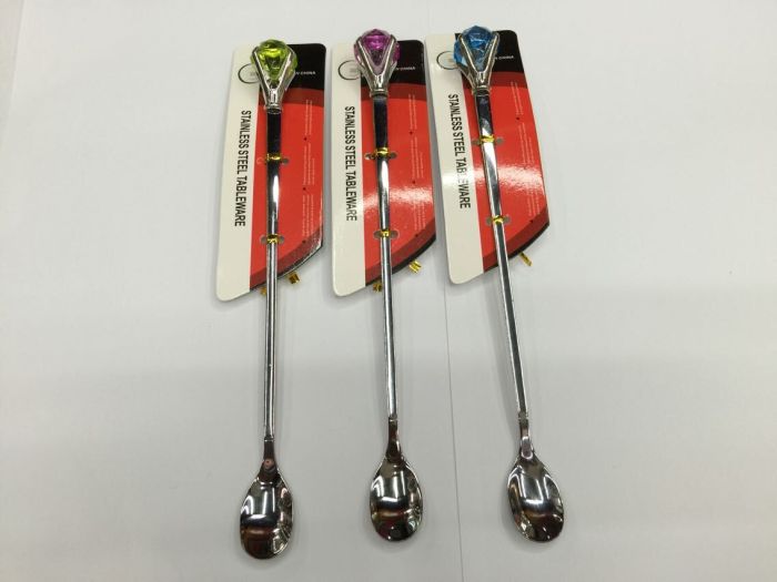 Diamond Fork Spoon set creative cute fruit fork individual Dessert spoon spoon a fork plastic tableware Diamond Fork Spoon set creative cute fruit fork individual Dessert spoon spoon a fork plastic tableware