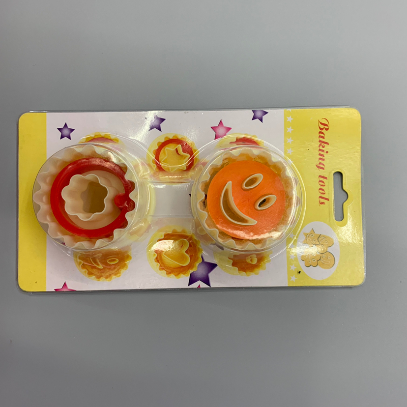 Plastic Biscuit Mold Printing Tool Smiling Face Biscuit Mold Cookie Cake Mold