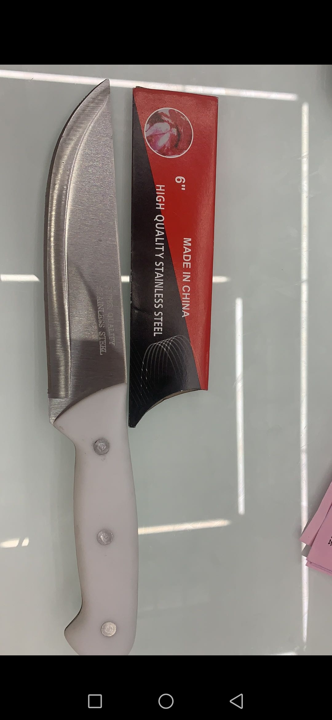 Factory Direct Sales South American Popular 6-9-Inch White Hook Tail Full Handle Chef Knife Fruit Knife Western Style Kitchen Knife