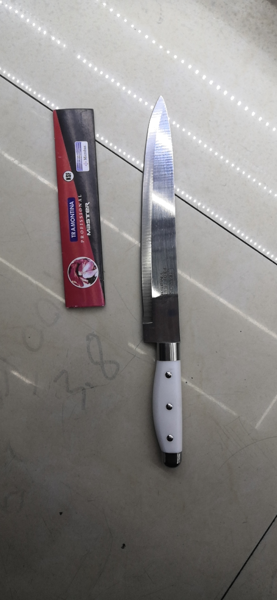 Factory Direct Sales South American Popular 6-9-Inch White Hook Tail Full Handle Chef Knife Fruit Knife Western Style Kitchen Knife
