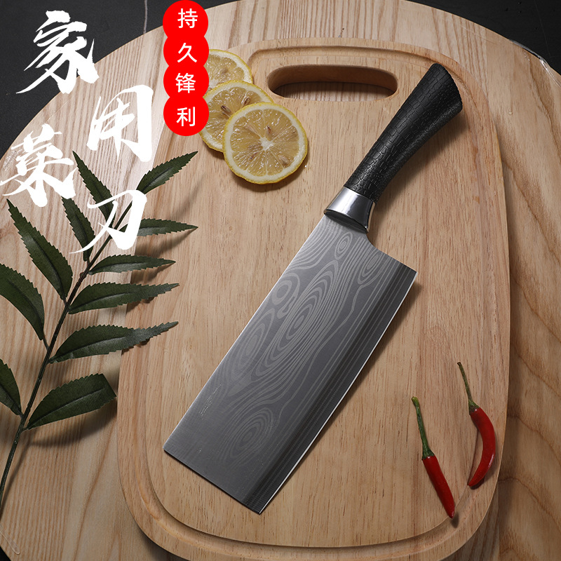 Household Kitchen Knife Stainless Steel Damascus Pattern Kitchen Knife Cleaver Kitchen Knives