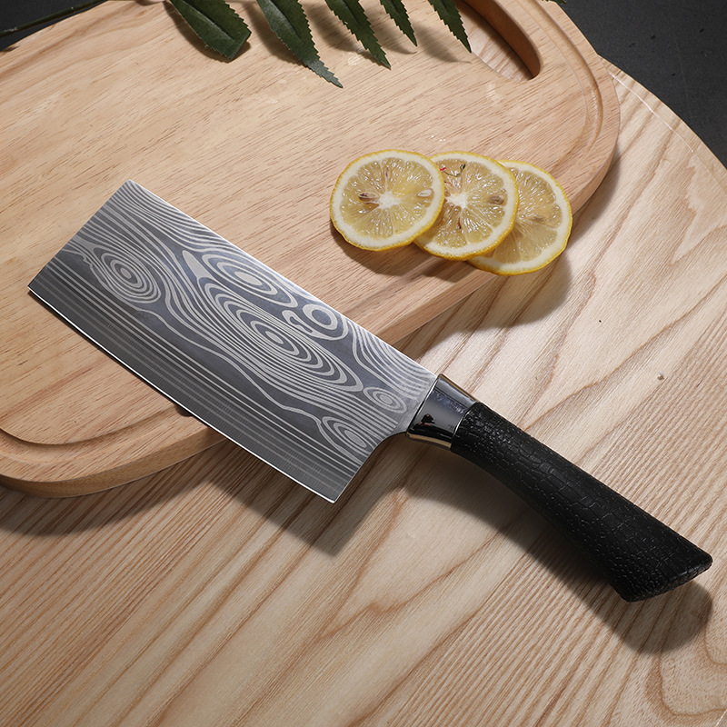 Household Kitchen Knife Stainless Steel Damascus Pattern Kitchen Knife Cleaver Kitchen Knives