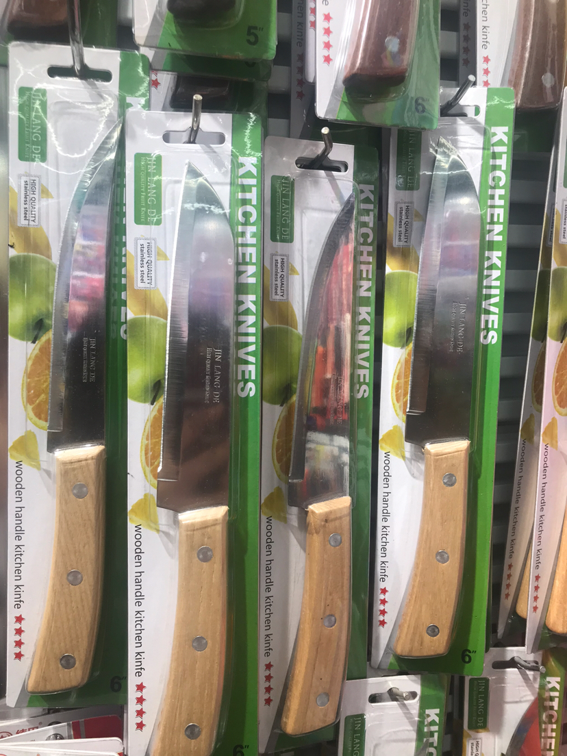5 \\\" Wooden Handle Three Nails Fruit Knife Kitchen Knife single clip packaging Quality 5 \\\" Wooden Handle Three Nails Fruit Knife Kitchen Knife single clip packaging Quality