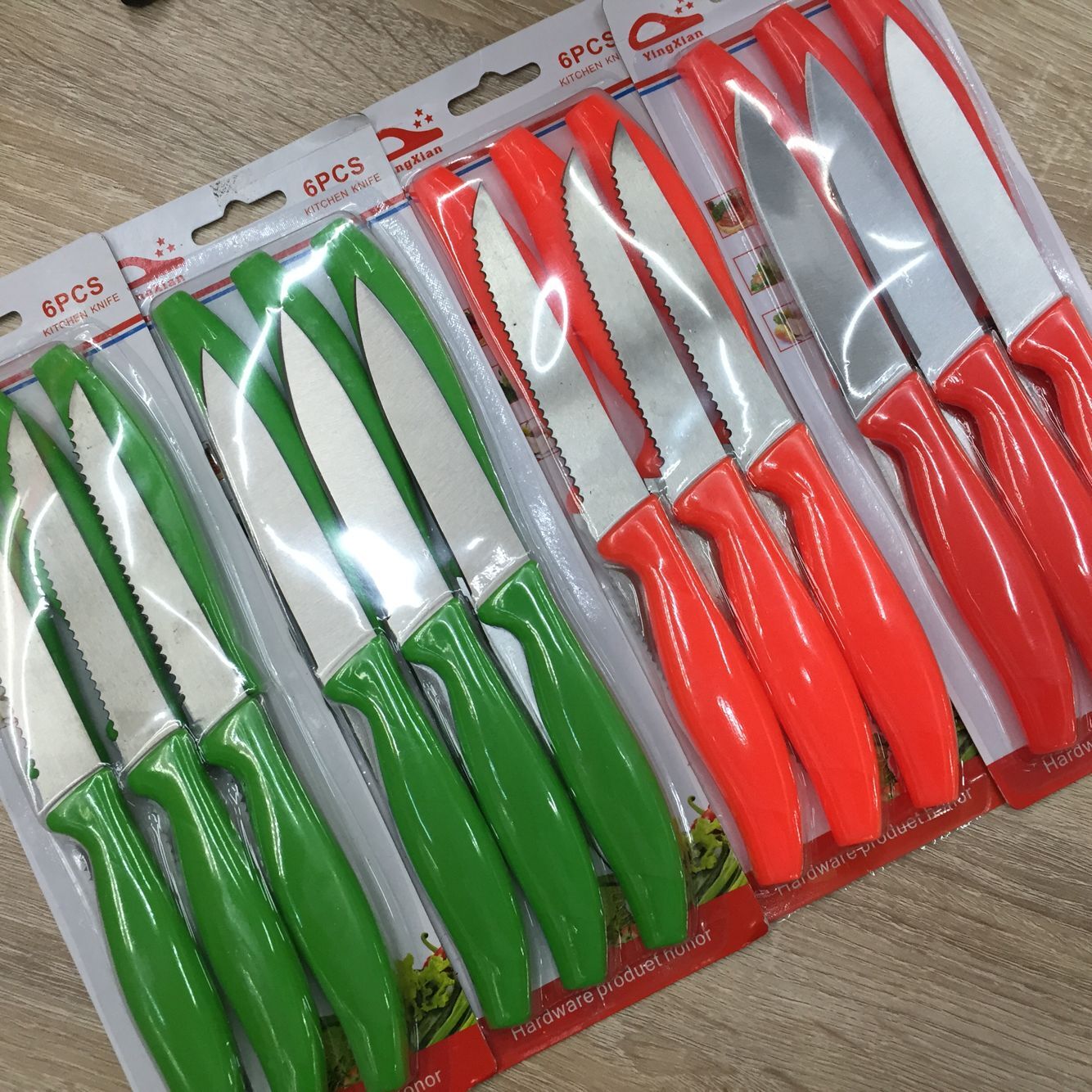 Fruit knife fruit knife steak knife with 6PC stainless steel tooth knife kitchen knife knife set million knife