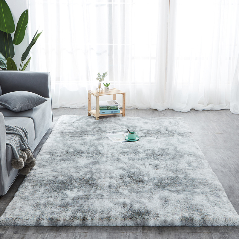 Tie - dye printing carpet manufacturers wholesale gradient silk wool velvet living room study bedside bedroom carpet L