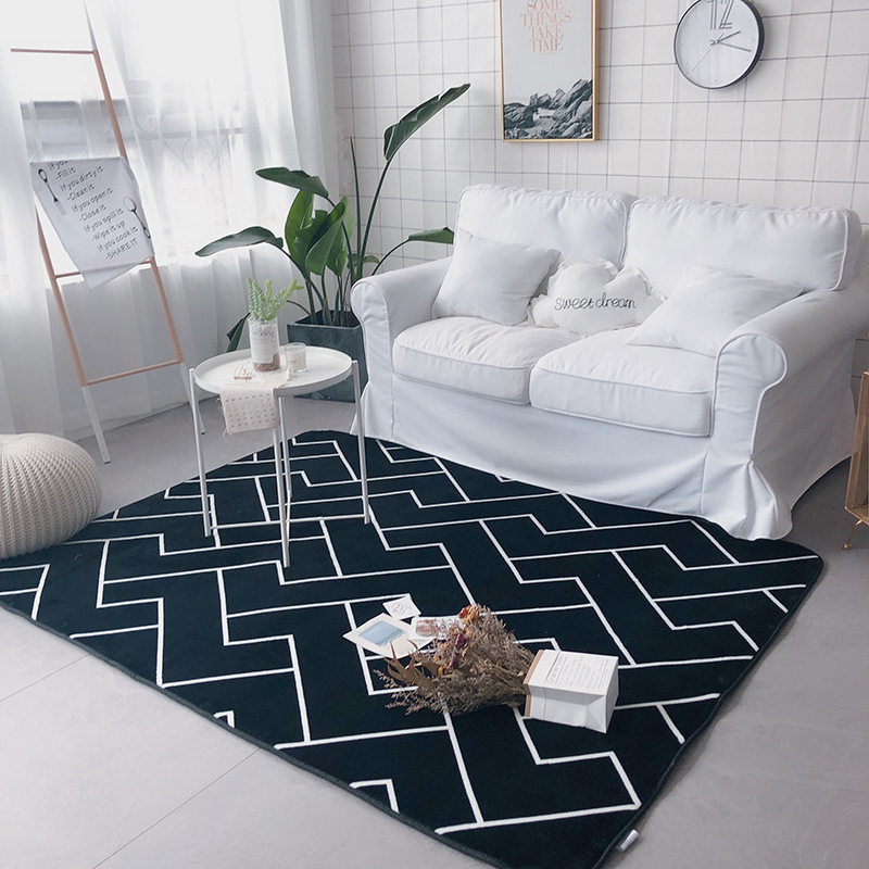 Carpet Living Room Nordic Instagram Style Sofa Table Carpet Modern Minimalist Ins Home Room Bedroom Carpet