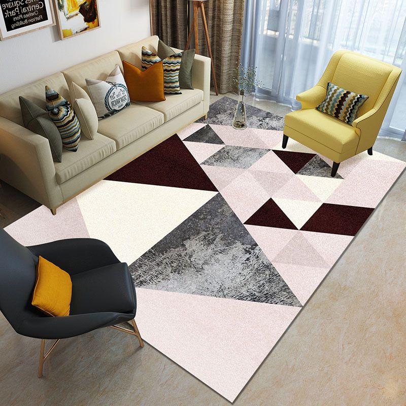 Crystal Super Soft Non-Slip Mat Simple Nordic Style Home Living Room Carpet Geometric Pattern 3D Printed Carpet Floor Mat