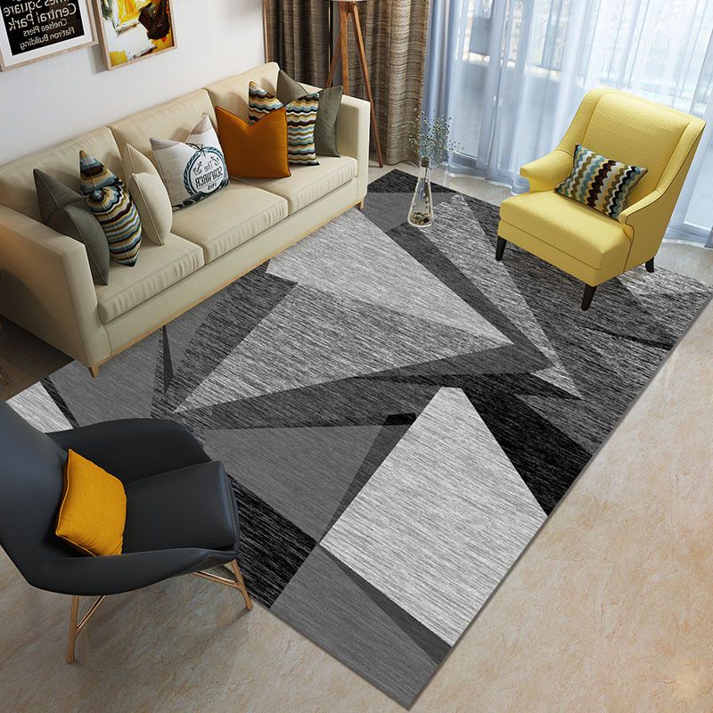 Crystal Super Soft Non-Slip Mat Simple Nordic Style Home Living Room Carpet Geometric Pattern 3D Printed Carpet Floor Mat