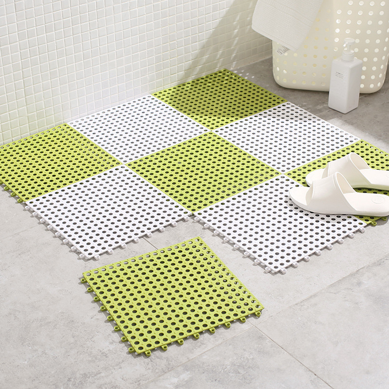 TPR Bathroom Stitching Non-Slip Mat Toilet Shower Bath Waterproof Foot Mat Wholesale Delivery