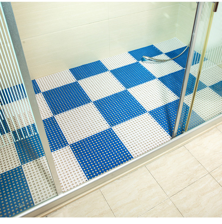TPR Bathroom Stitching Non-Slip Mat Toilet Shower Bath Waterproof Foot Mat Wholesale Delivery