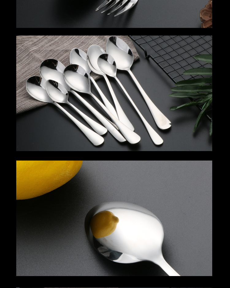 304 Stainless Steel Spoon 1010 Table Knife Water Drop round Spoon Children's Tableware Eating Coffee Stir Spoon Fruit Fork 304 Stainless Steel Spoon 1010 Table Knife Water Drop round Spoon Children's Tableware Eating Coffee Stir Spoon Fruit Fork