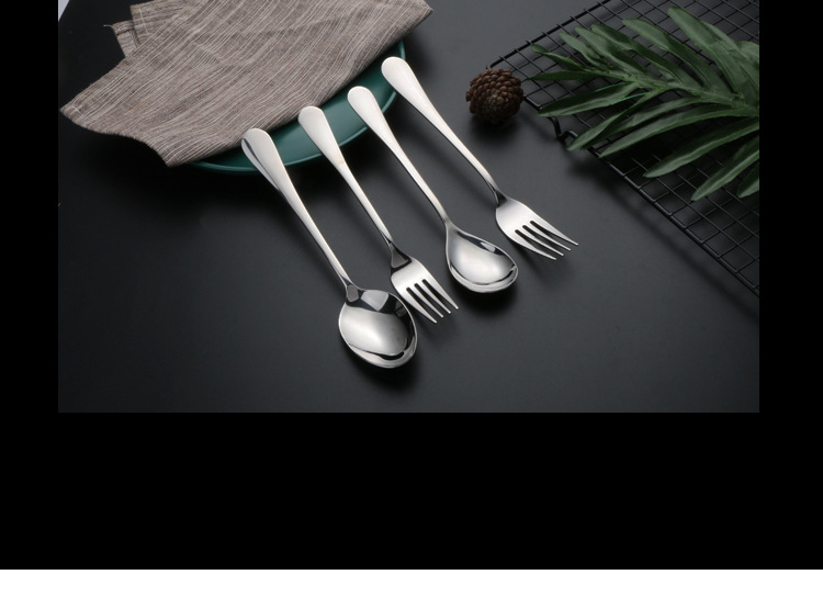 304 Stainless Steel Spoon 1010 Table Knife Water Drop round Spoon Children's Tableware Eating Coffee Stir Spoon Fruit Fork 304 Stainless Steel Spoon 1010 Table Knife Water Drop round Spoon Children's Tableware Eating Coffee Stir Spoon Fruit Fork