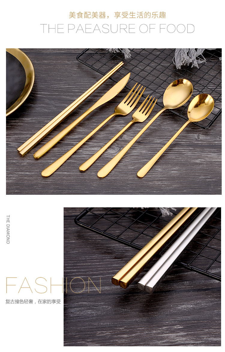 304 Stainless Steel Spoon Fork Chopsticks Portable Belt Set Nordic Affordable Luxury Creative Table Knife Spoon Kitchenware Set 304 Stainless Steel Spoon Fork Chopsticks Portable Belt Set Nordic Affordable Luxury Creative Table Knife Spoon Kitchenware Set