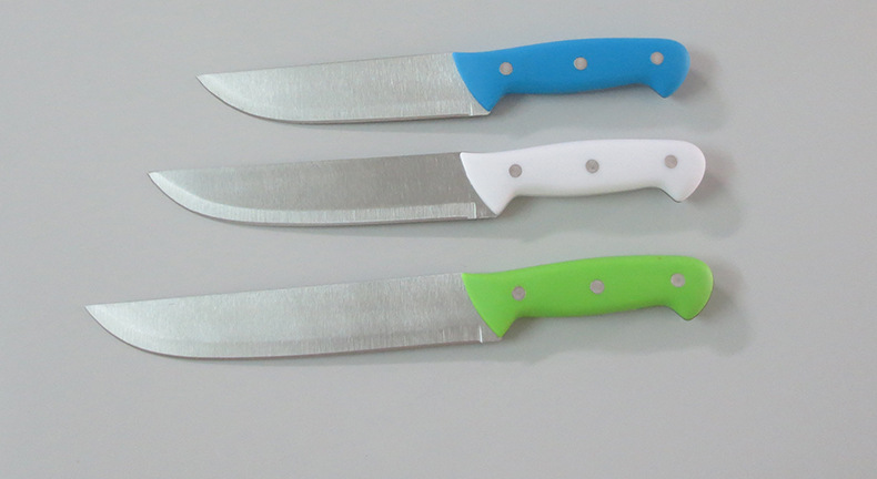 6-Inch, 7-Inch, 8-Inch Three-Color Handle Chef Knife Stainless Steel Chef Blade Knife Table Knife Chef Knife 6-Inch, 7-Inch, 8-Inch Three-Color Handle Chef Knife Stainless Steel Chef Blade Knife Table Knife Chef Knife