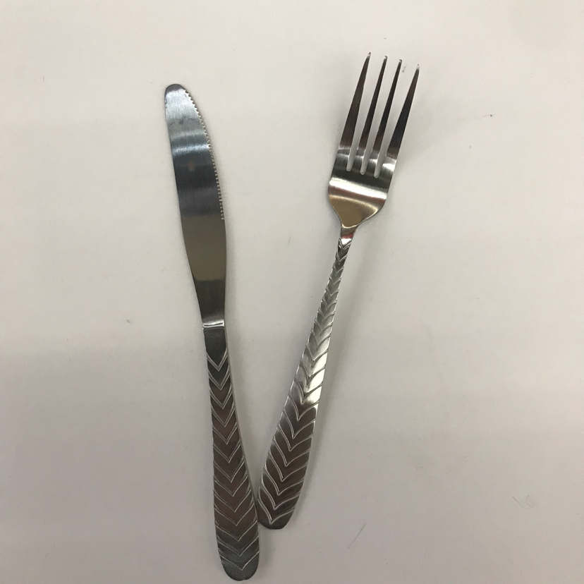 410 Stainless Steel Material Western Tableware Small round Head Series D Leaf-Shaped Flowers Solid Color Table Knife Spork Tea Spork Can Be Sold Separately 410 Stainless Steel Material Western Tableware Small round Head Series D Leaf-Shaped Flowers Solid Color Table Knife Spork Tea Spork Can Be Sold Separately