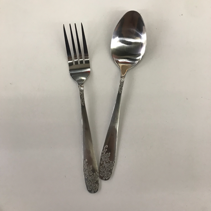 410 Stainless Steel Material Western Tableware Small round Head Series E Grape Leaves Solid Color Table Knife Spork Tea Spork Can Be Sold Separately 410 Stainless Steel Material Western Tableware Small round Head Series E Grape Leaves Solid Color Table Knife Spork Tea Spork Can Be Sold Separately