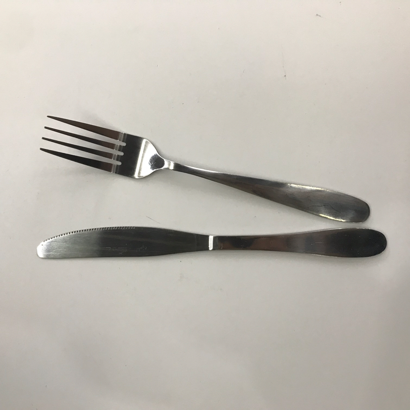 410 Stainless Steel Material Western Tableware Small round Head a Series Light Handle Solid Color Table Knife Spork Tea Spork Can Be Sold Alone 410 Stainless Steel Material Western Tableware Small round Head a Series Light Handle Solid Color Table Knife Spork Tea Spork Can Be Sold Alone