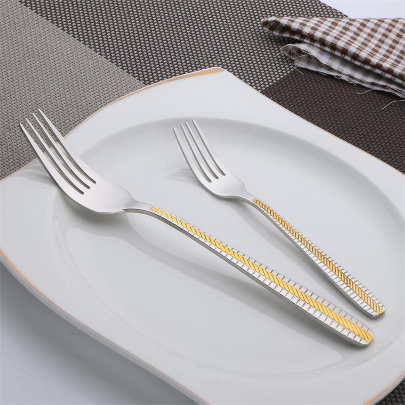 Factory Direct Sales Stainless Steel Western Tableware Knife, Fork and Spoon Table Knife Tea Spoon Coffee Spoon Non-Magnetic 4 PCs Set Gift