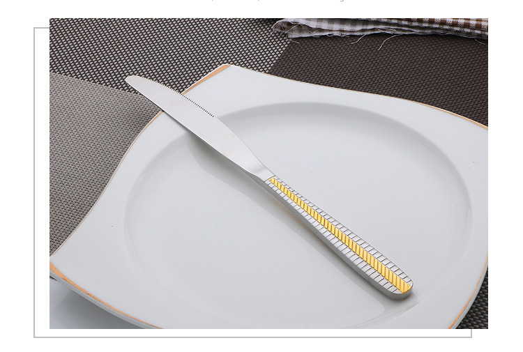 Factory Direct Sales Stainless Steel Western Tableware Knife, Fork and Spoon Table Knife Tea Spoon Coffee Spoon Non-Magnetic 4 PCs Set Gift Factory Direct Sales Stainless Steel Western Tableware Knife, Fork and Spoon Table Knife Tea Spoon Coffee Spoon Non-Magnetic 4 PCs Set Gift
