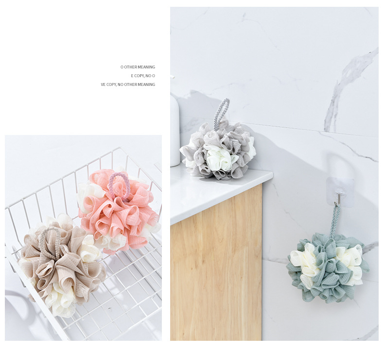 A2850 new color Mosaic large 50g bath flower bath ball Bath products two-color bubble rich bath ball A2850 new color Mosaic large 50g bath flower bath ball Bath products two-color bubble rich bath ball