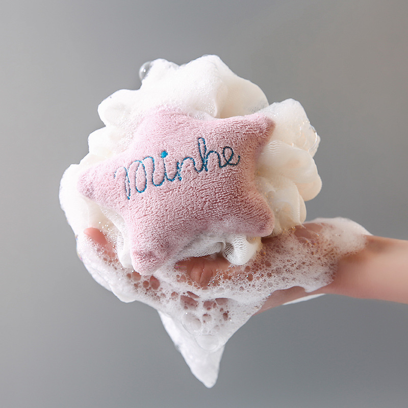 Five-Star Household Mesh Sponge Bath Ball Large Adult Bathing Loofah Bath Ball Bath Towel Set Long Strip Mud Rubbing Bath Gadget