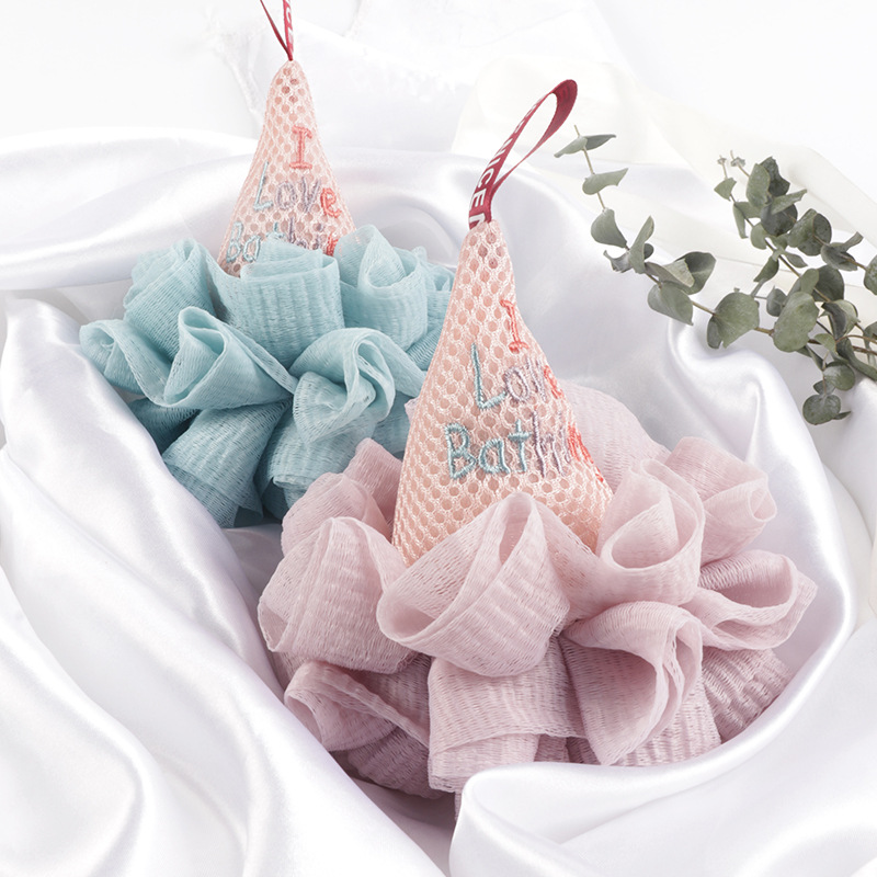 Ice Cream Foaming Net Ball Cartoon Young Girl Children&#039;s Loofah Cute Bath Soft Bubble Bubble-Free Foam Bath Ball