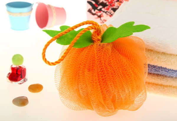 Qingzhi Brand Creative Three Colors Enkianthus Chinensis Bath Sponge Bath Ball Cute Shower Net Ball Multi-Color Mixed Batch