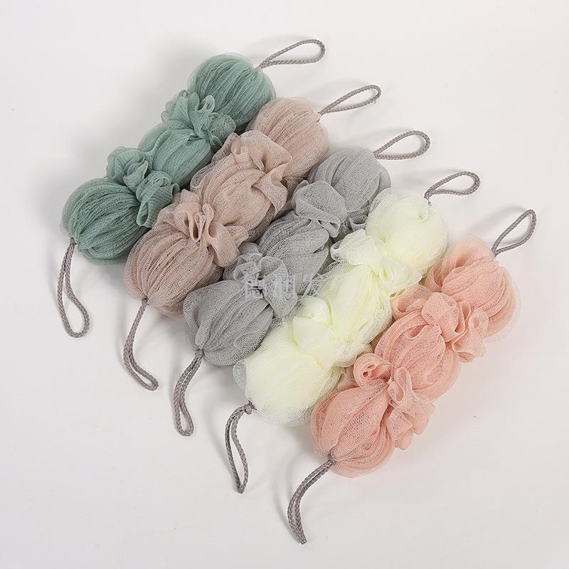 Back Rubbing Strip Mesh Sponge Shower Net Ball Fast Foaming Loofah Soft Bath Ball Bath Products Skin