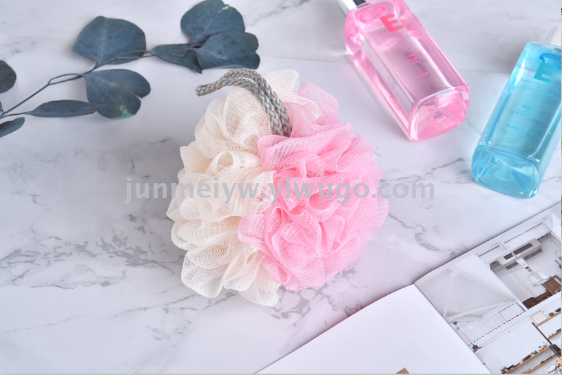 Two-Color Loofah Color Adult Bath Bath Ball Bath Rub Bath Color Matching Loofah Mesh Sponge Bath Supplies Two-Color Loofah Color Adult Bath Bath Ball Bath Rub Bath Color Matching Loofah Mesh Sponge Bath Supplies