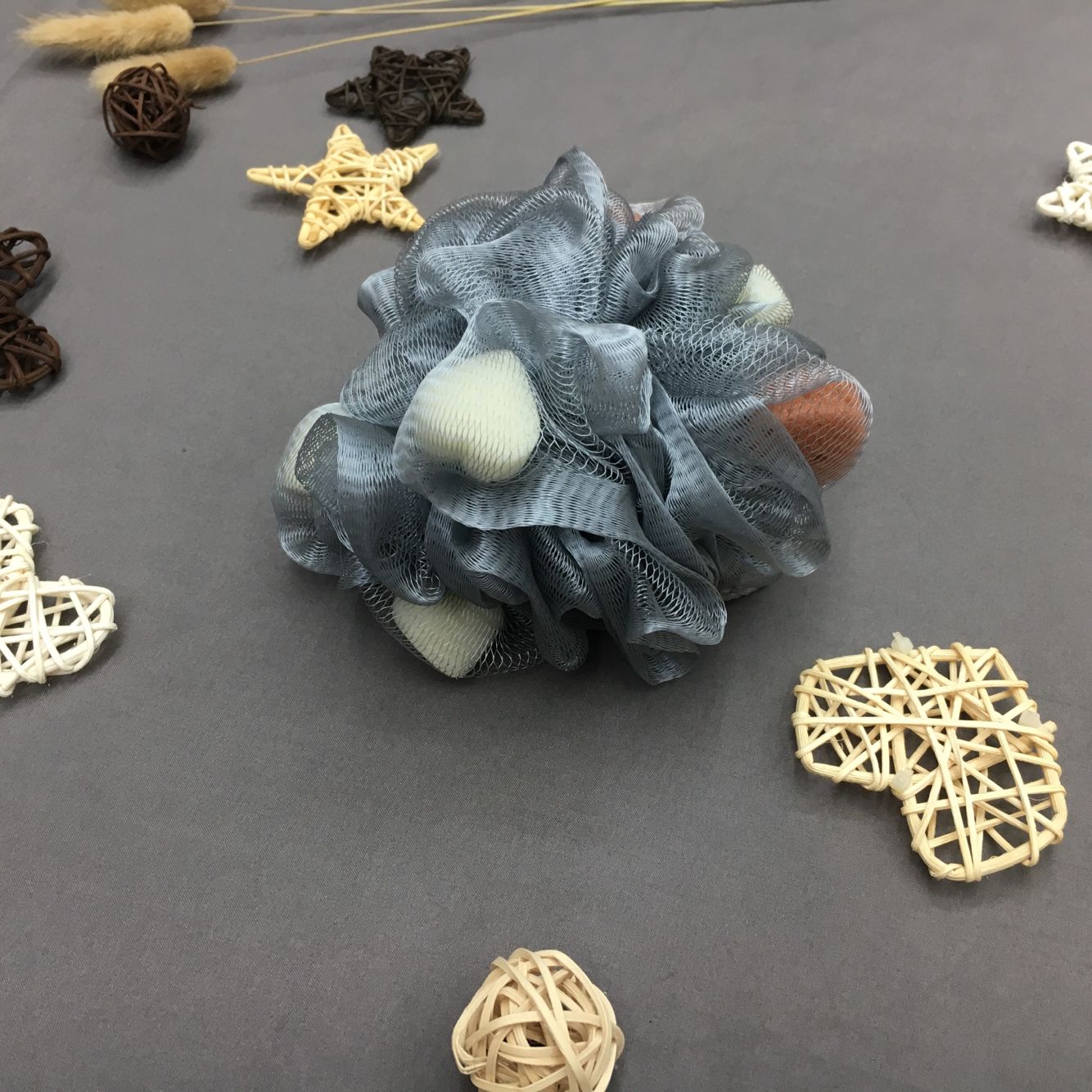 7. Qingzhi brand heart-shaped sponge bath ball 7. Qingzhi brand heart-shaped sponge bath ball