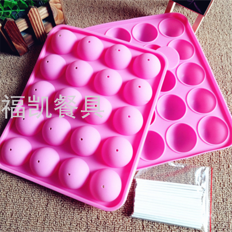 Spherical Lollipop Cake Mold Baking & Pastry Tools Handmade Hard Candy Silicone Mold Spherical Lollipop Cake Mold Baking & Pastry Tools Handmade Hard Candy Silicone Mold