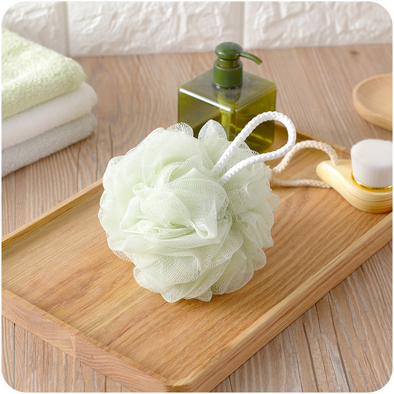 Soft color bath flower bath ball large scrub bubble bath ball 50g