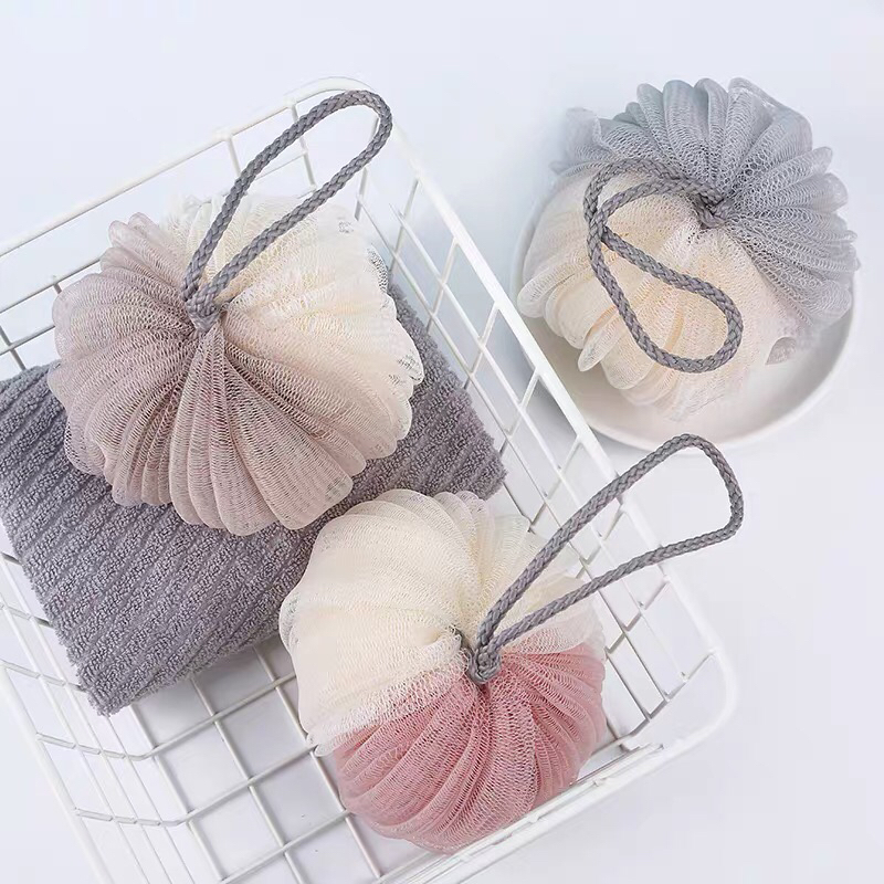 Bath ball flower grade does not scatter lovely girl bubble