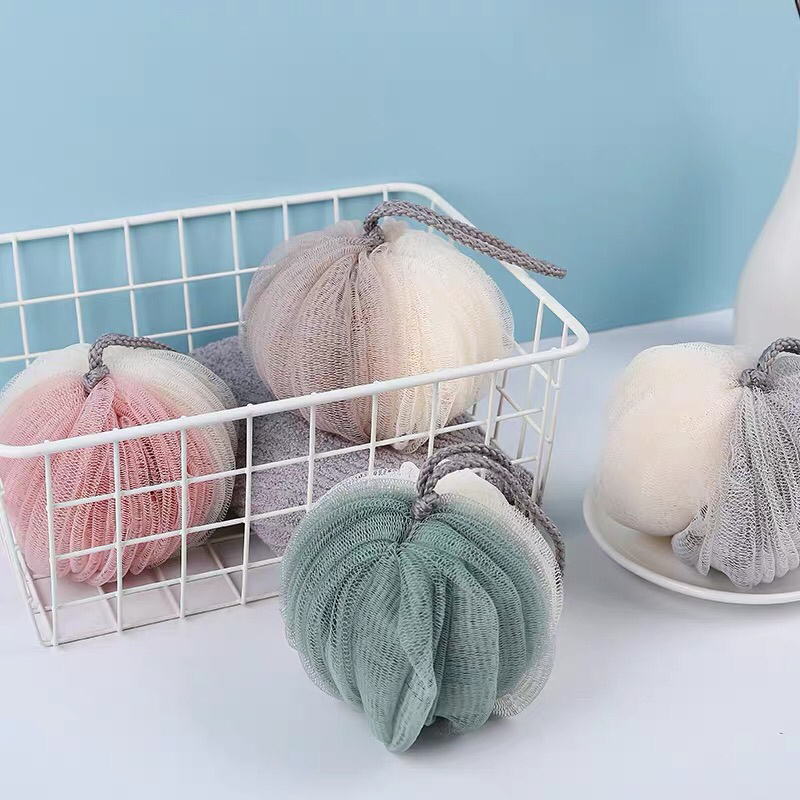 Bath ball flower grade does not scatter lovely girl bubble