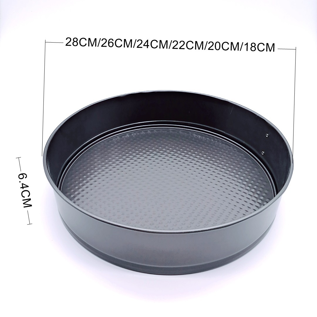 Color Box 6Pc Live Bottom with Buckle Cake Mold round Gray Carbon Steel Spray Non-Stick Live Bottom Cake Mold Color Box 6Pc Live Bottom with Buckle Cake Mold round Gray Carbon Steel Spray Non-Stick Live Bottom Cake Mold