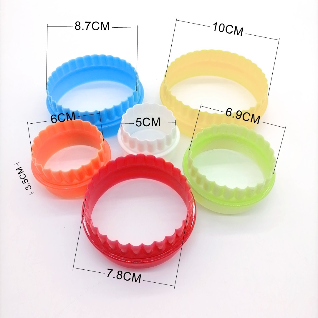 Multi-Style Cake Mold Cookie Mold Clay Mold DIY Baking Tools 6-Piece Set Transparent Plastic Boxed