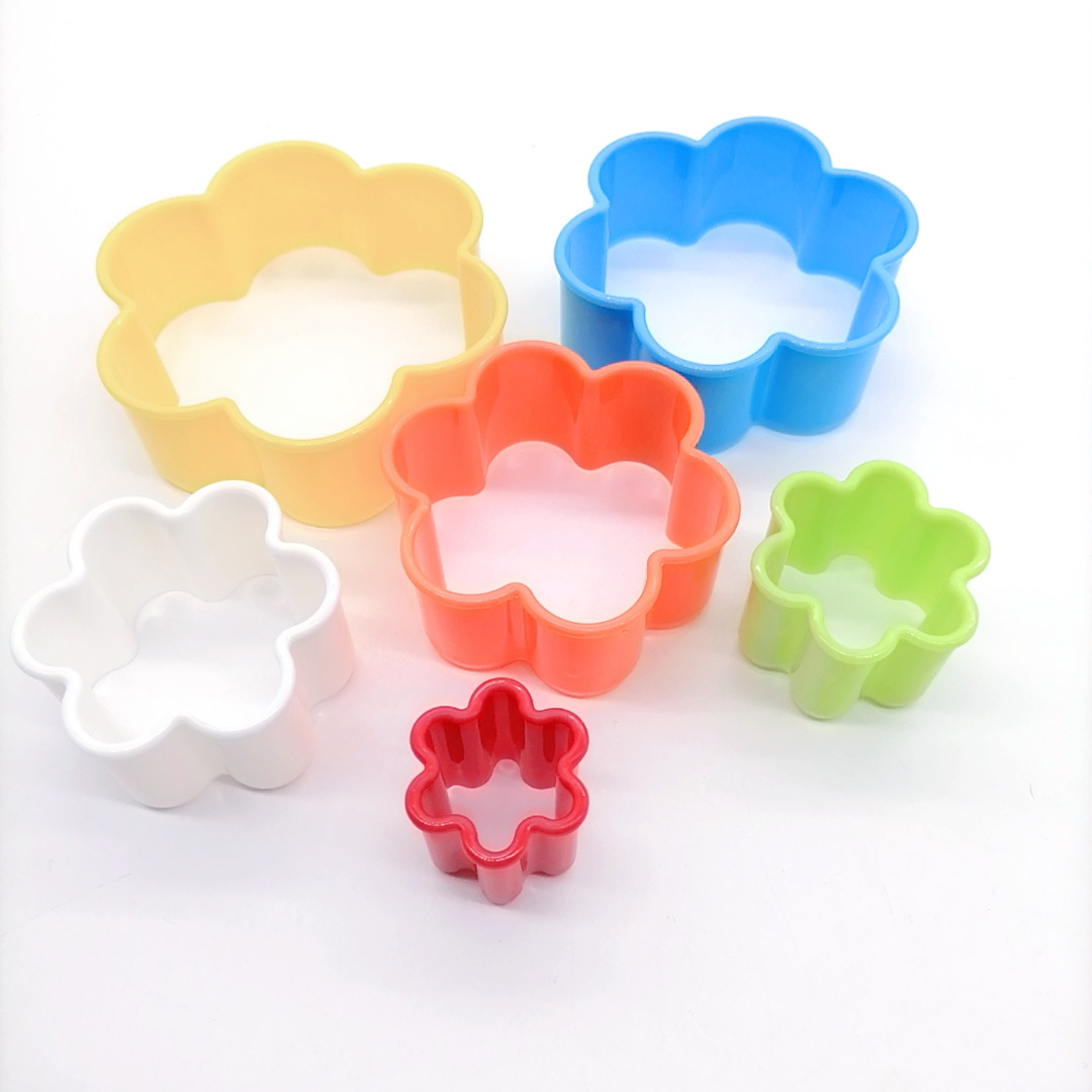 Multi-Style Cake Mold Cookie Mold Clay Mold DIY Baking Tools 6-Piece Set Transparent Plastic Boxed