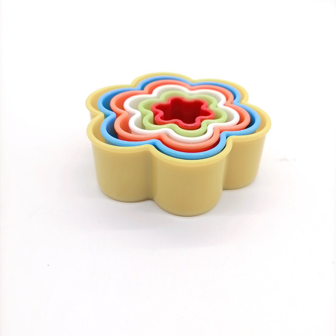 Multi-Style Cake Mold Cookie Mold Clay Mold DIY Baking Tools 6-Piece Set Transparent Plastic Boxed