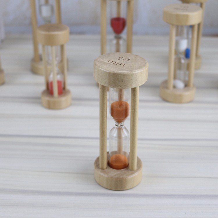 Hot style5/10/15 minute wooden timer hourglass creative household multi-function desktop gift sets