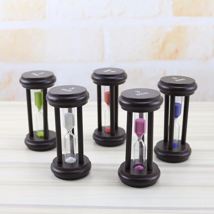 New wood 1/2/3 minute timer hourglass creative household crafts decoration knick-knacks
