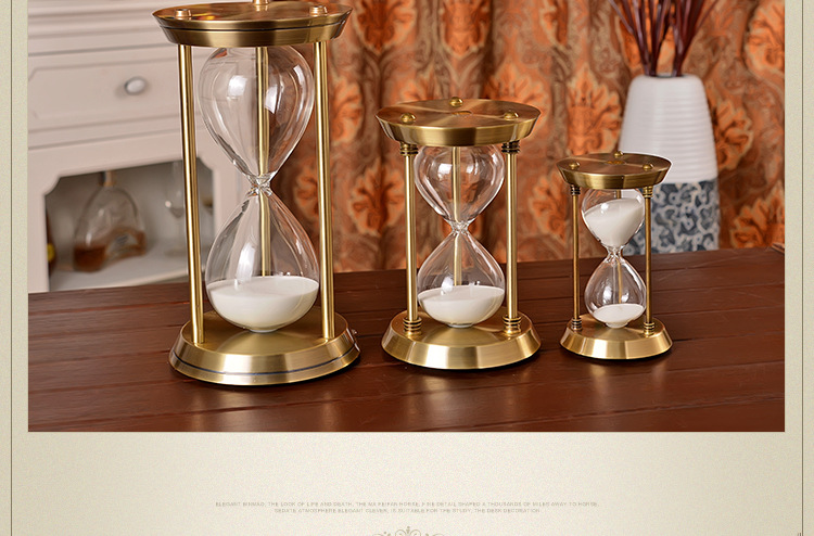 Sell vintage to make 2 metal hourglass timer to decorate a wedding gift model room soft pack gift Sell vintage to make 2 metal hourglass timer to decorate a wedding gift model room soft pack gift